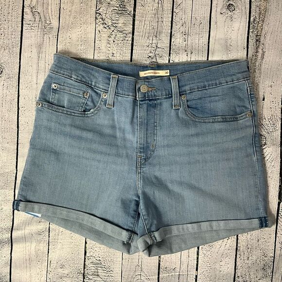 LEVI’S Mid Length Jean Shorts - Picture 1 of 5